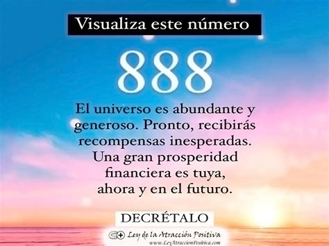 888 significado|Numero Angelical 888 Significado, Dinero, Llama Gemela  .